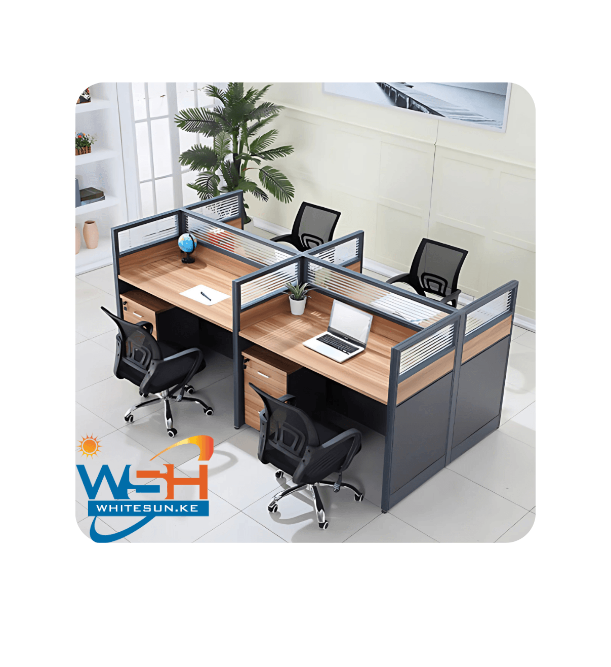 4 Way Modular workstation