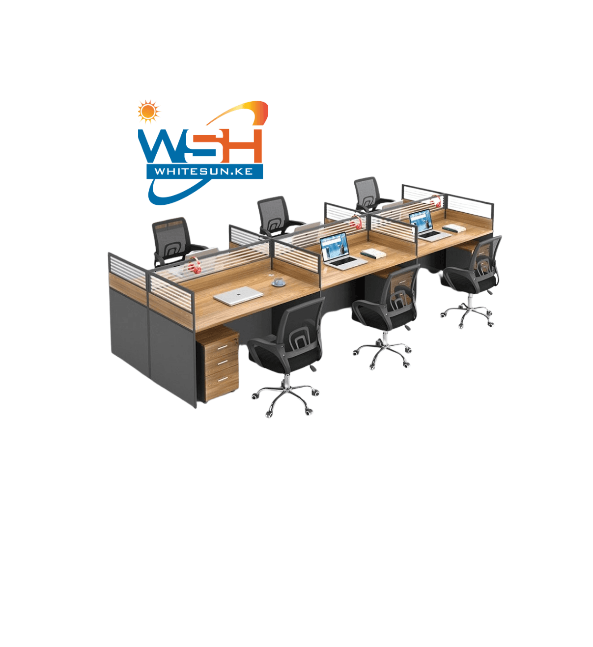 6 way Modular Office workstation Thumbnail 2