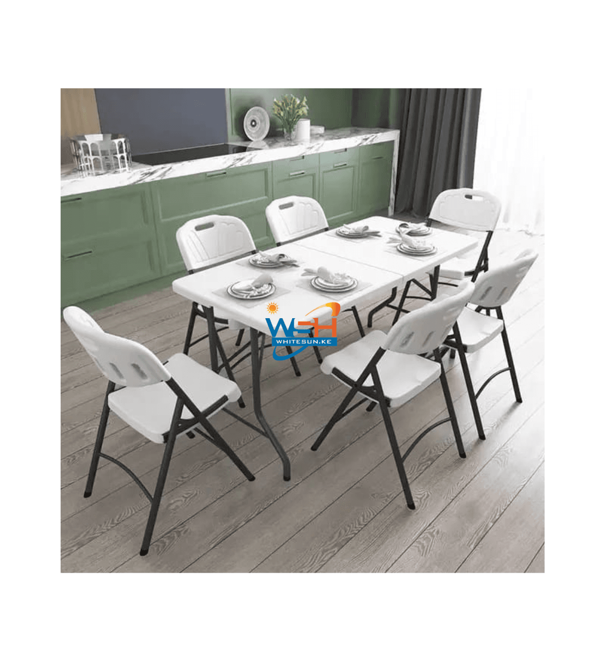 Moulded Plastic Foldable Table