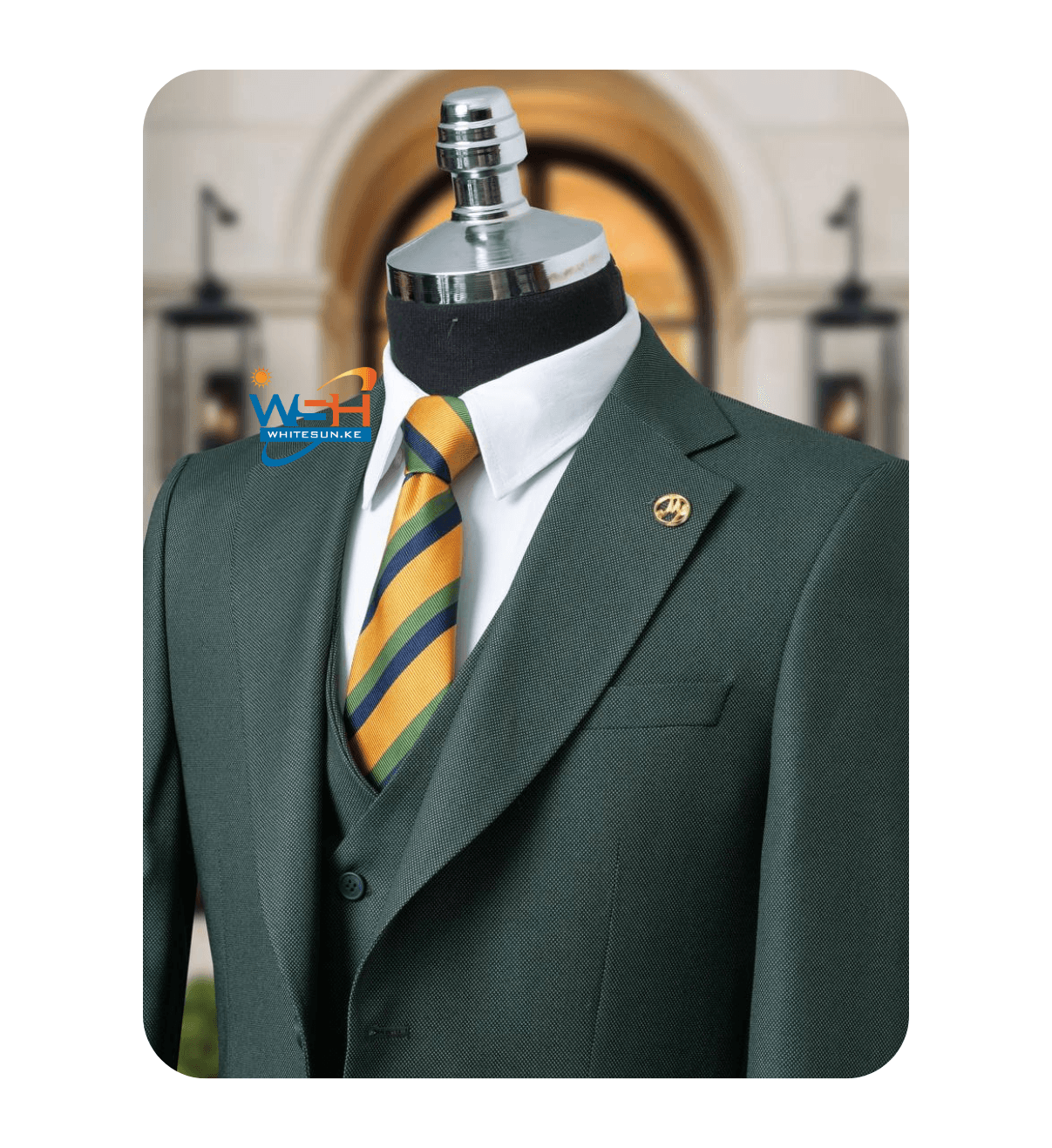 GREEN Elegant Three-Piece classic Suit