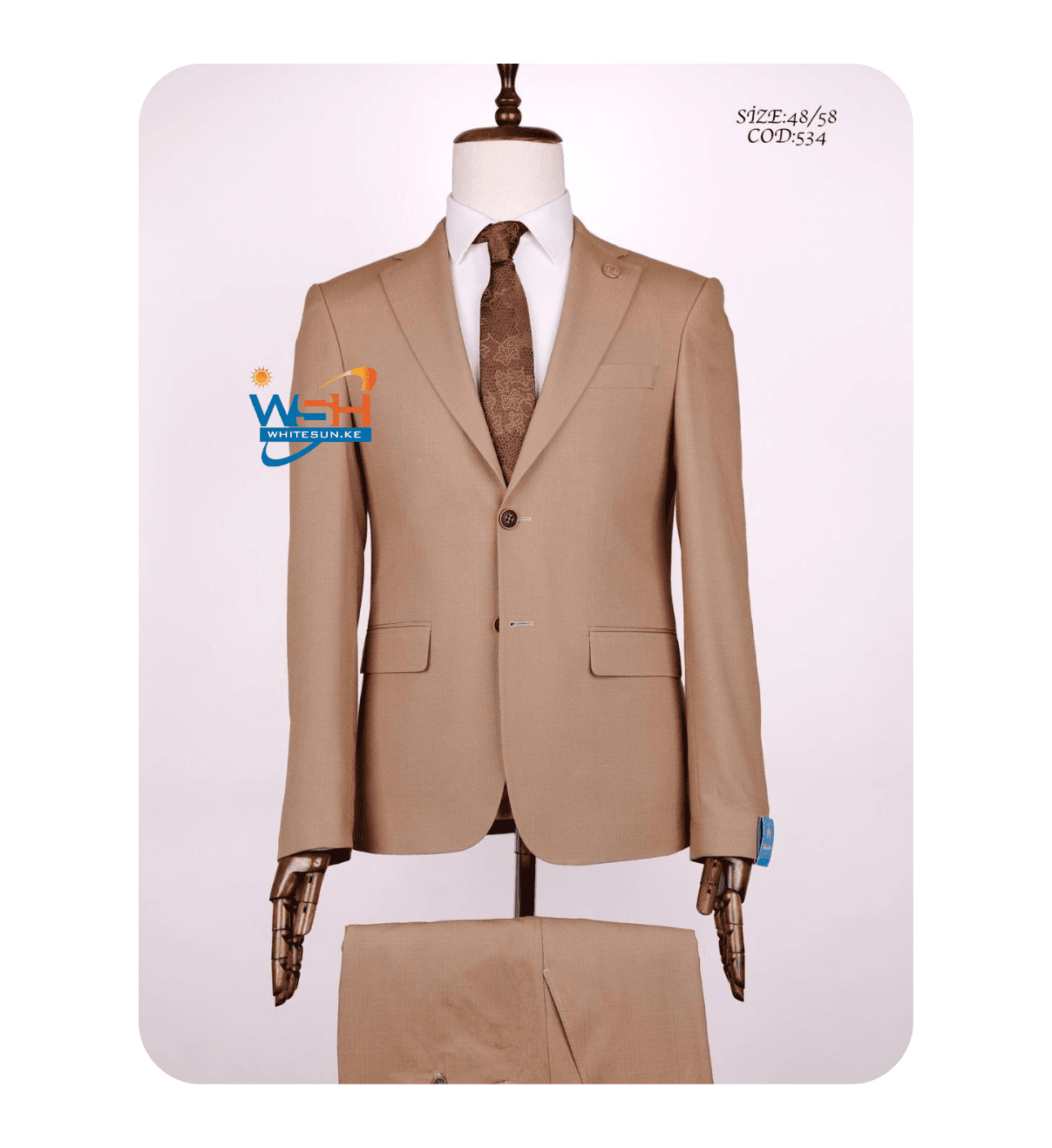 BEIGE Elegant Three-Piece classic Suit