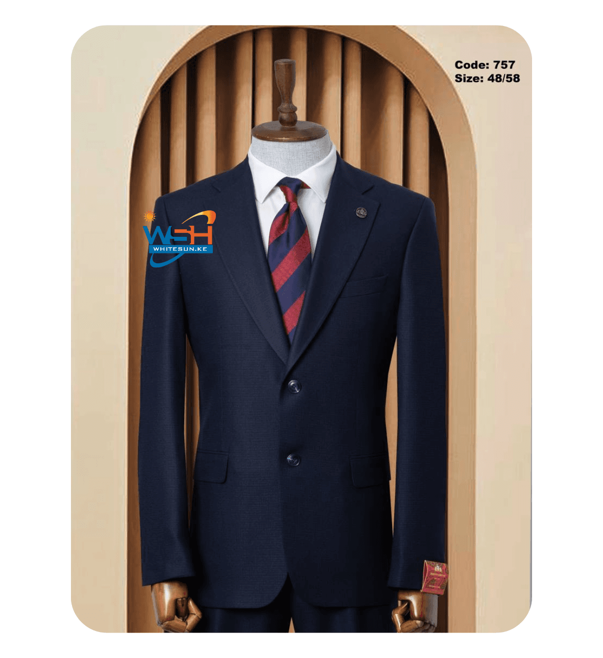 Dark Blue Elegant Three-Piece classic Suit