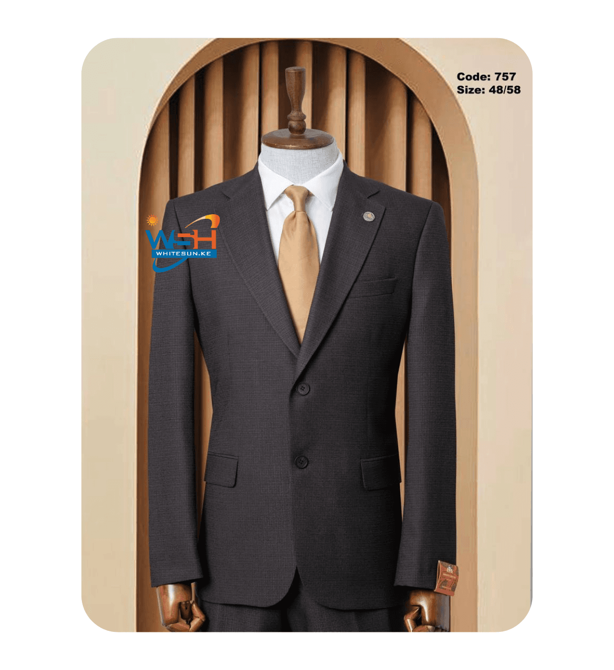 Dark Elegant Three-Piece classic Suit