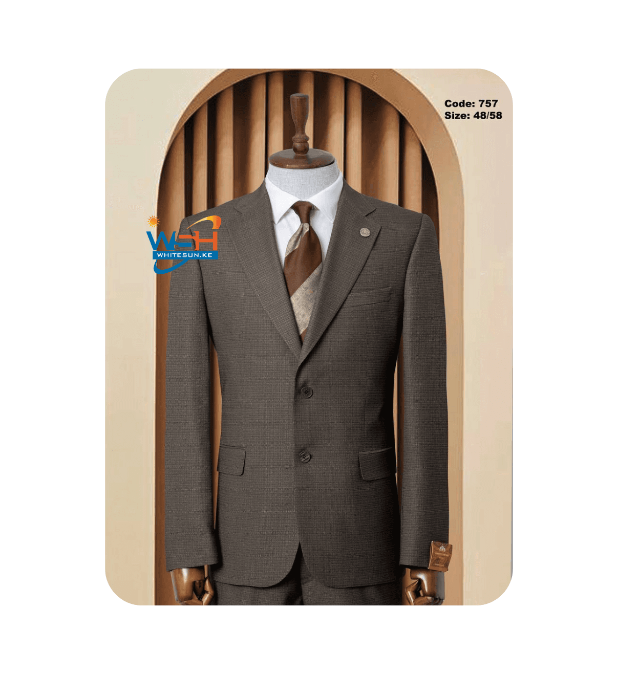 Grey Elegant Three-Piece classic Suit