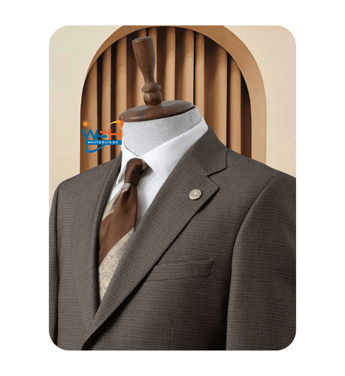 Grey Elegant Three-Piece classic Suit Thumbnail 2