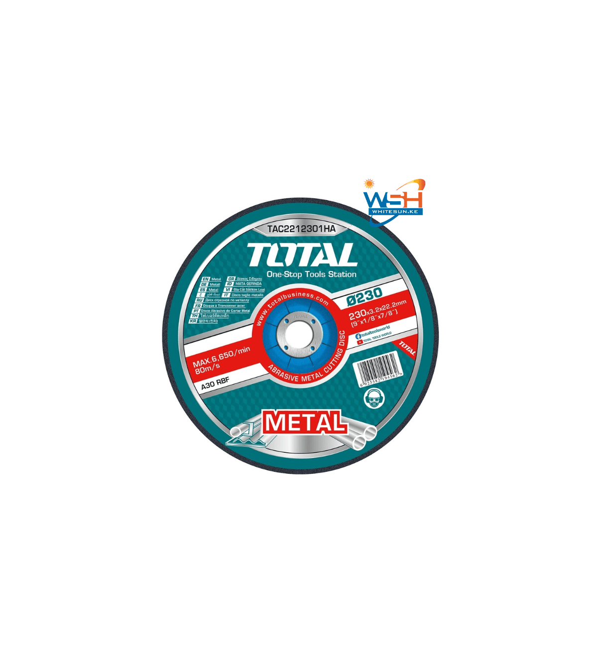 Total Abrasive Metal Cutting Disc 230mm-TAC2212301