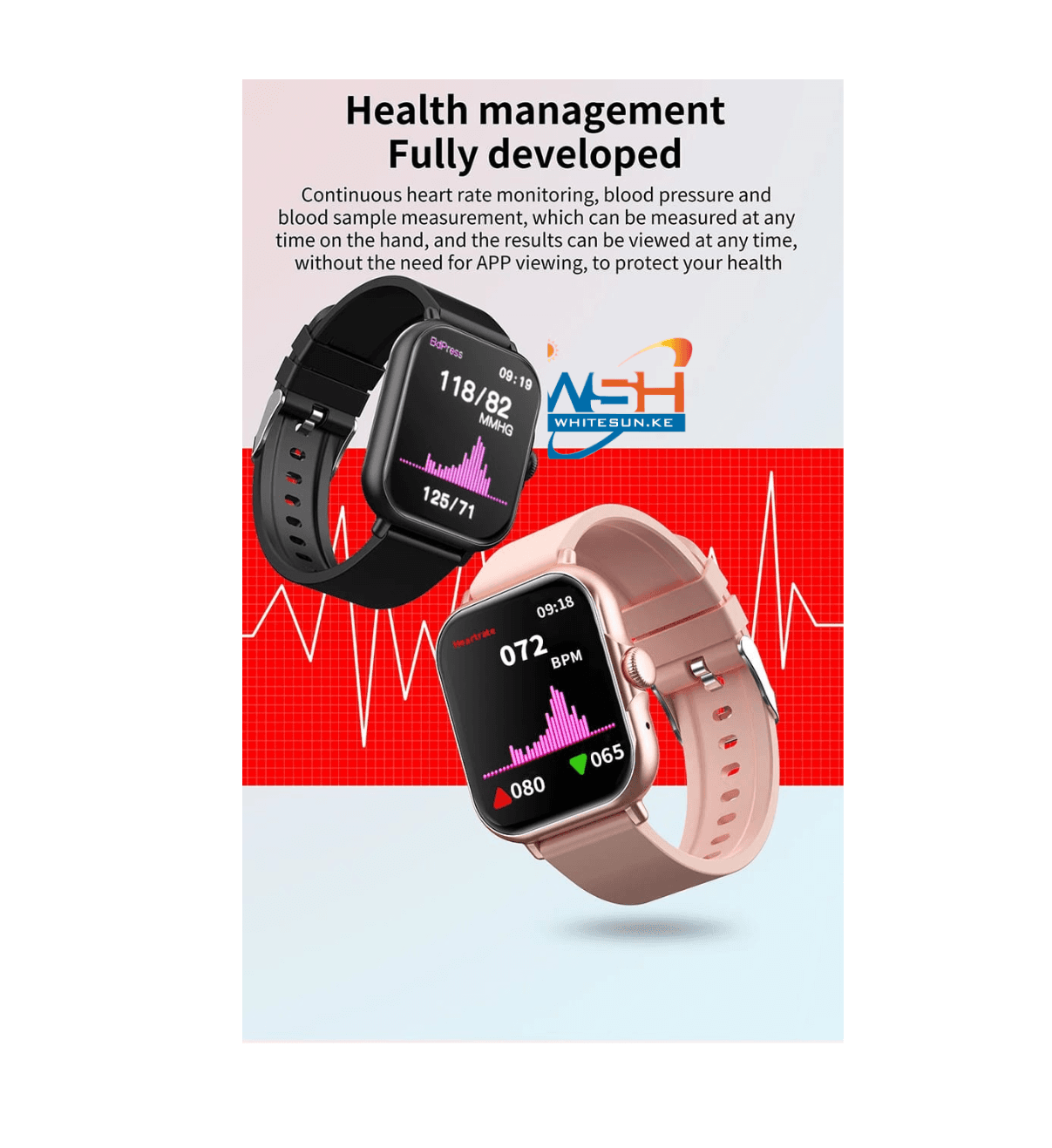 6 IN 1 Smart Watch A58 Plus with - Necklace -Earrings -Bracelet -Ring Luxury Gift Box For Women