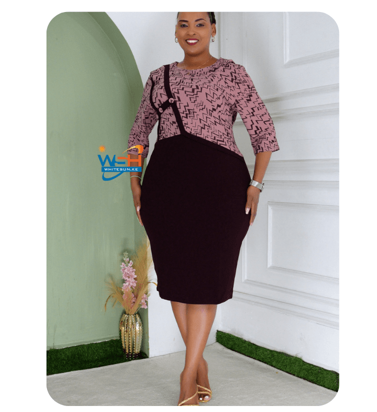 Elegant and Unique Zigzag Dress 1