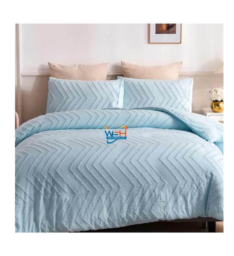 Luxury Tufted Wave Design Duvet cover set