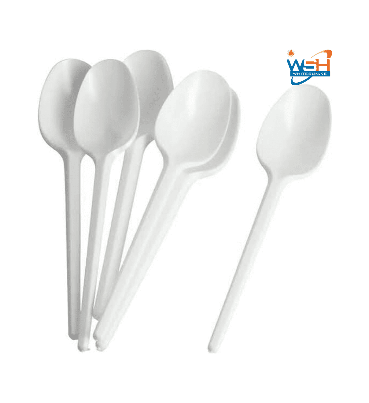 Disposable plastic spoons