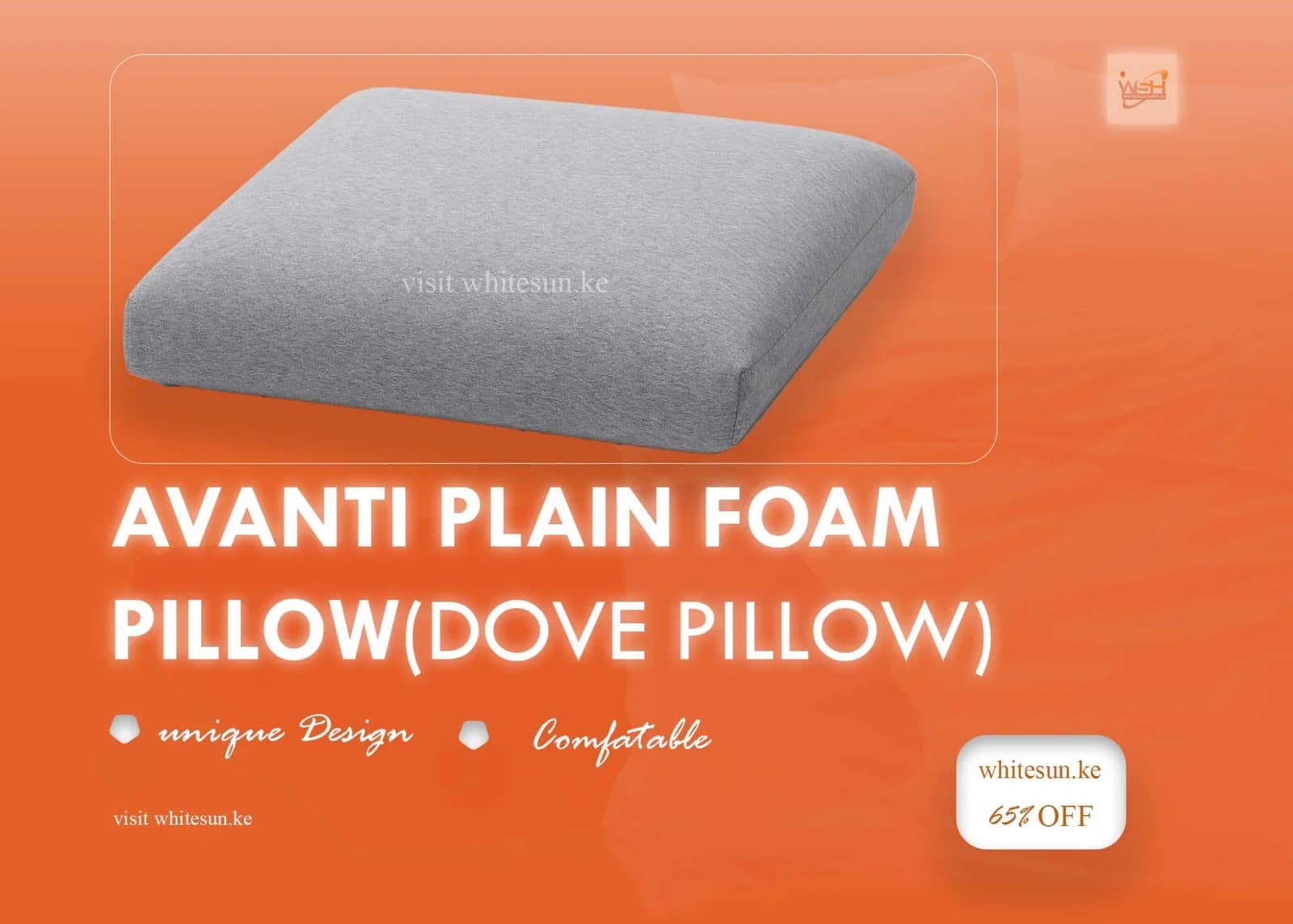 AVANTI PLAIN FOAM PILLOW(DOVE PILLOW) Thumbnail 2