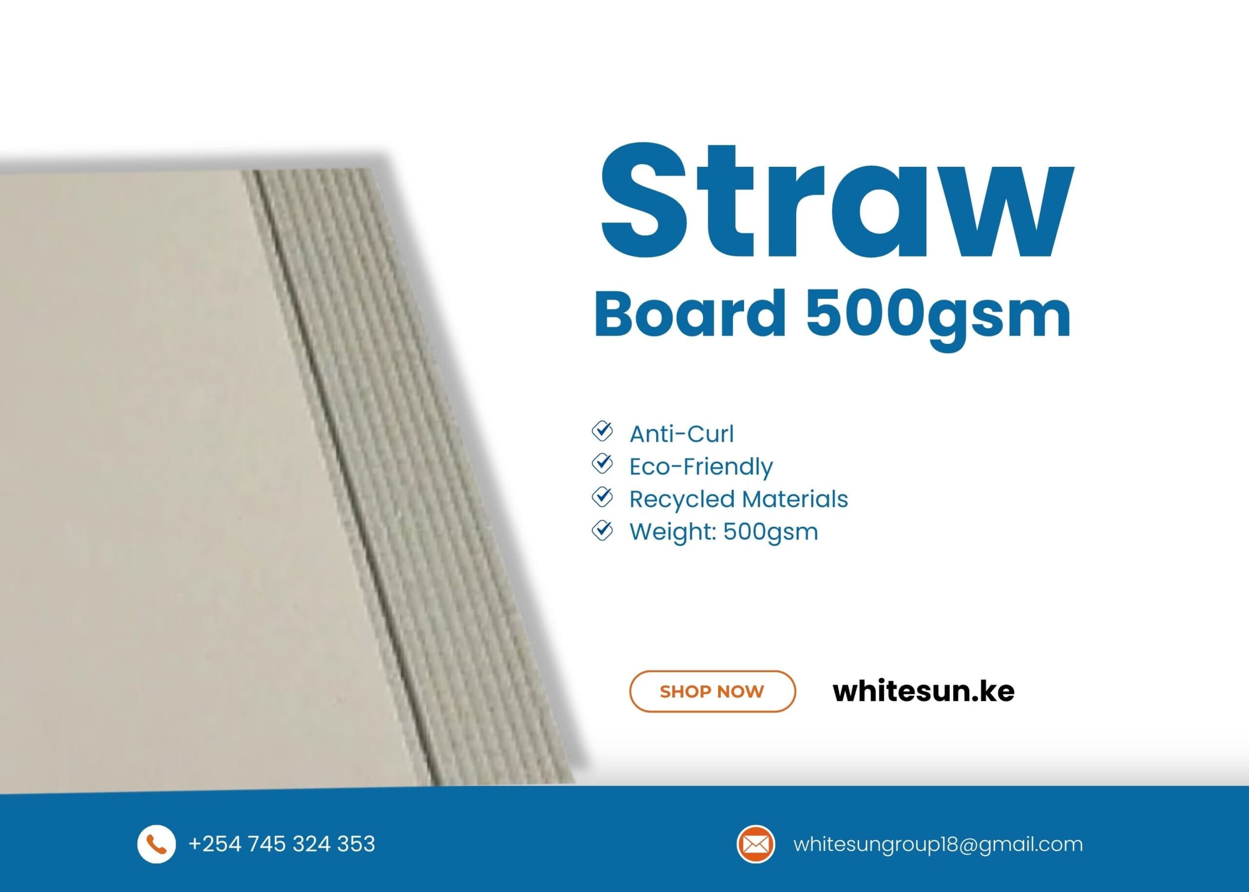 Straw Board 500gsm