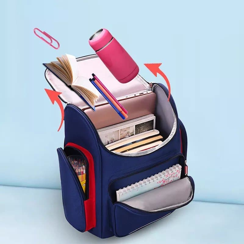 242# Whitesun Pure fabric kids school bag/happy backpack large capacity birthday gift for boys and girls Thumbnail 3