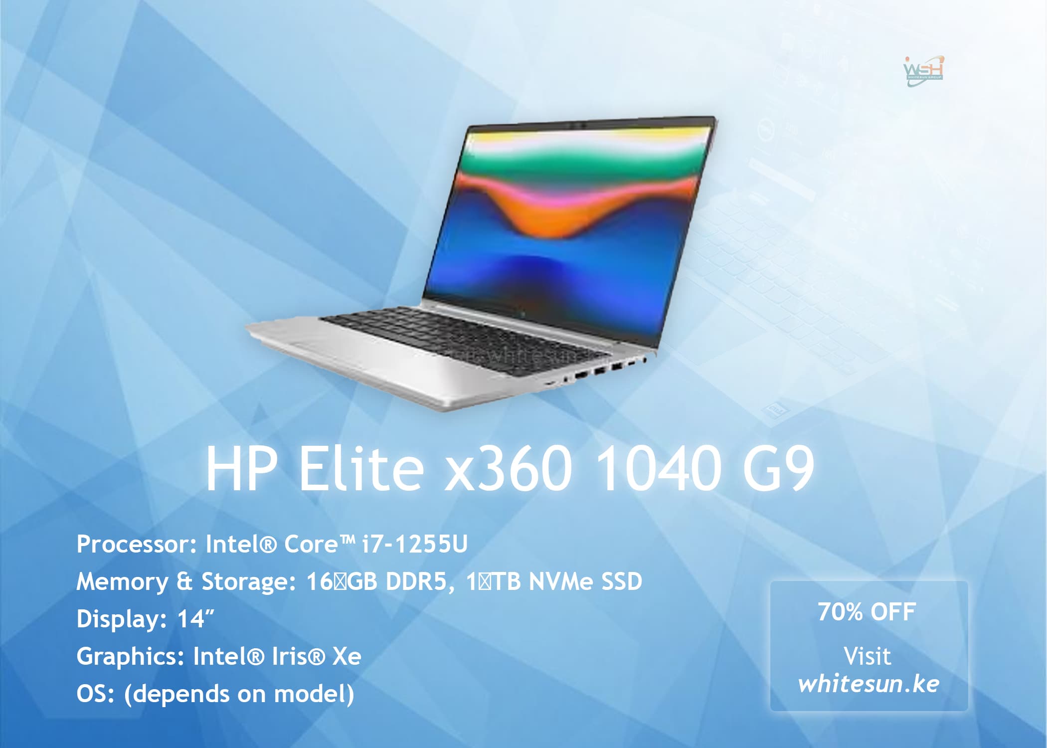HP Elite x360 1040 G9 2 in 1 NoteBook- Intel Core i7