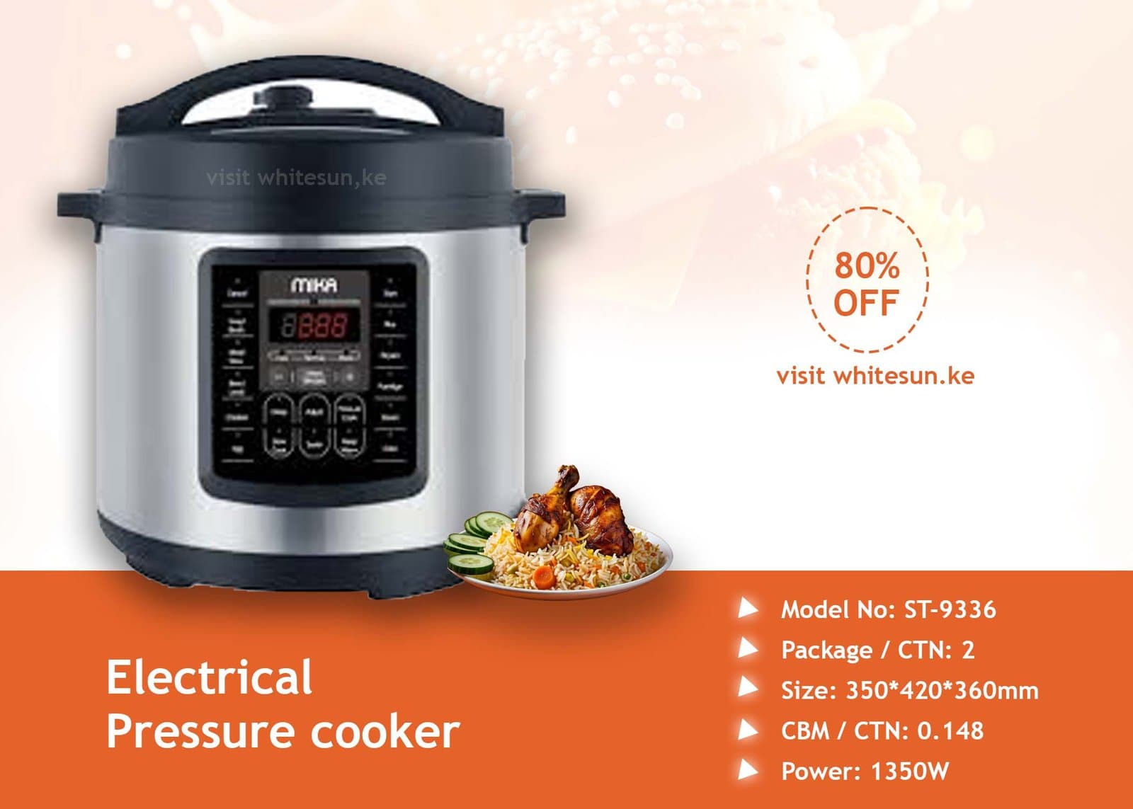 Electrical Pressure cooker Thumbnail 4