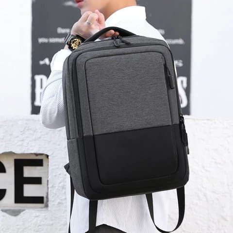 261# Whitesun Slim fit laptop bag with multiple compartments laptop compartment and luggage with USB cable Thumbnail 3