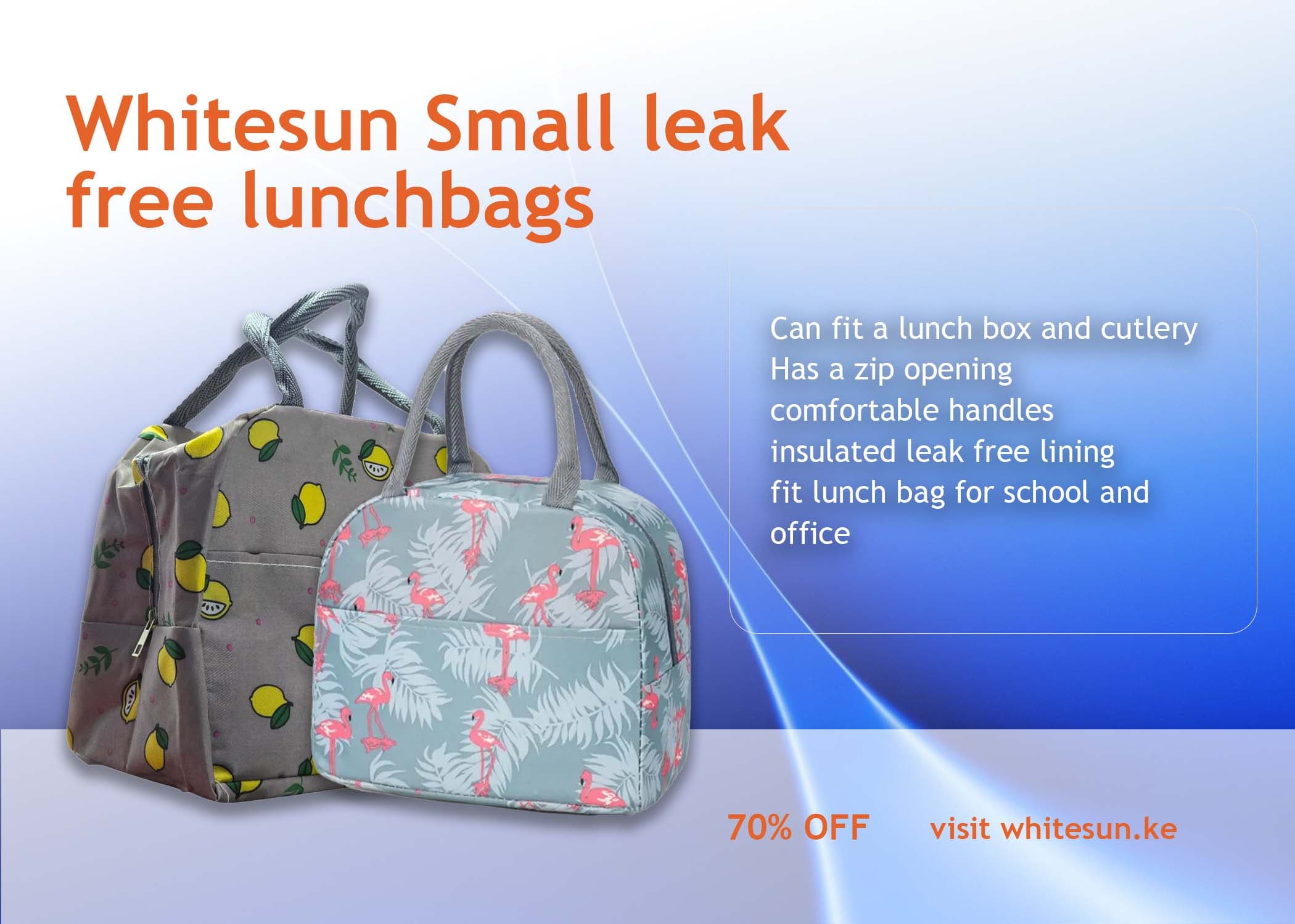 261# Whitesun Small leak free lunchbags for adults and kids  Thumbnail 7