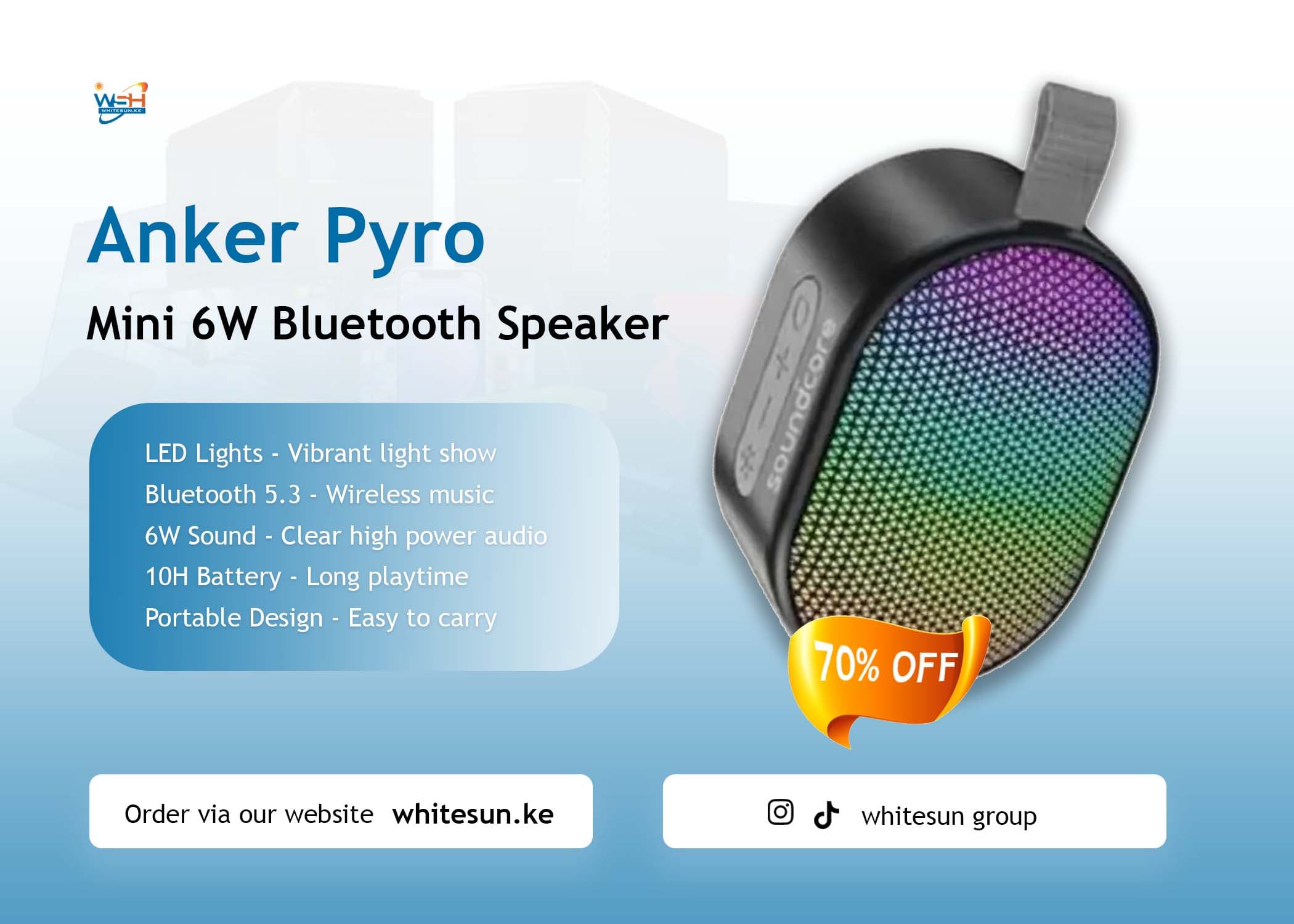 Anker Soundcore Pyro Mini 6W Bluetooth Speaker