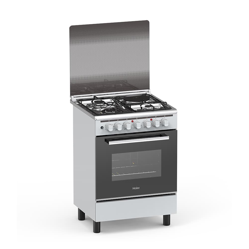 Haier 3Gas + 1Electric 60X60 Cooker with Electric Oven - HCR2031EESLP Thumbnail 2