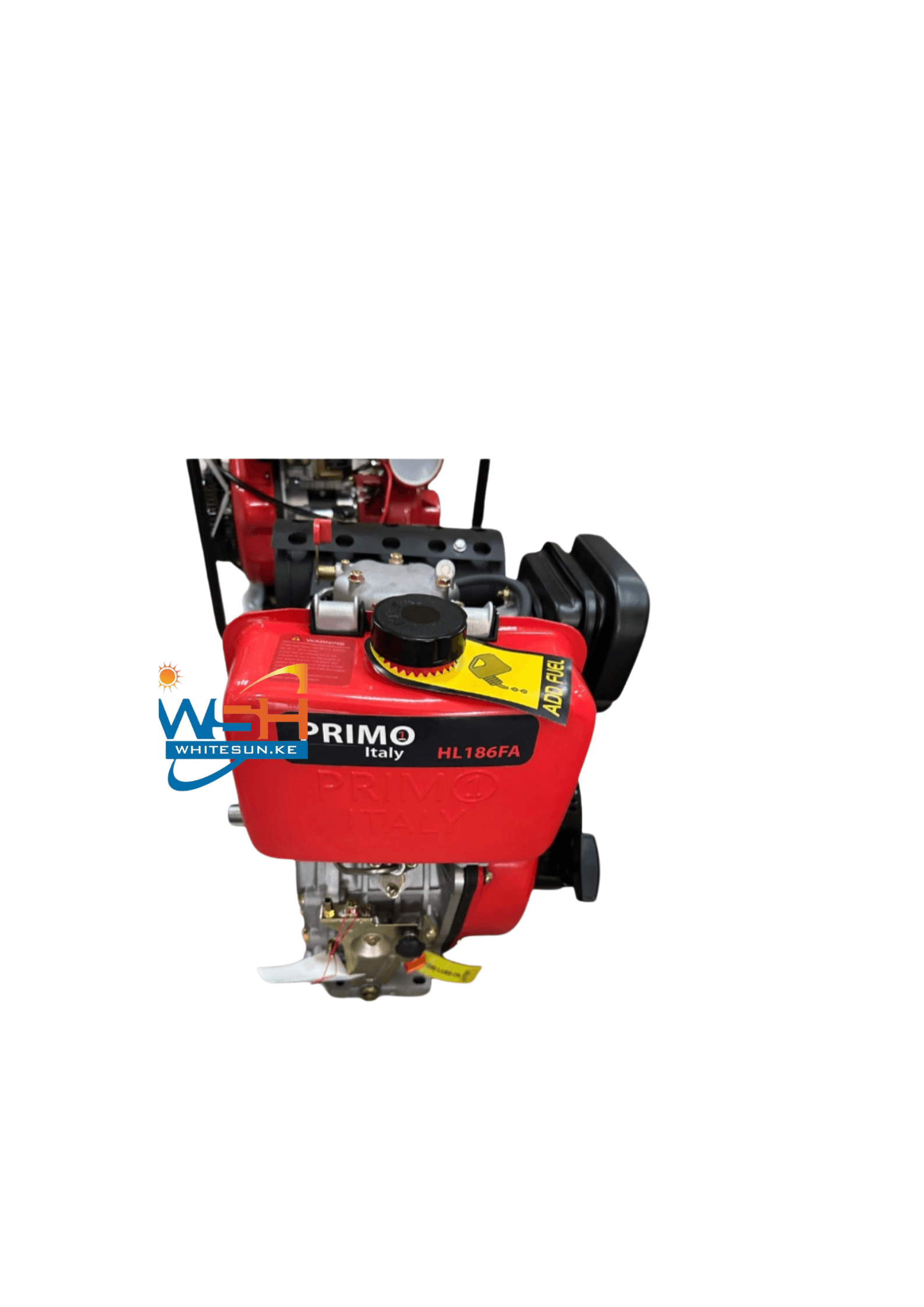 10HP Primo Italy Diesel Engine HL186F - Key shaft, Red Edition