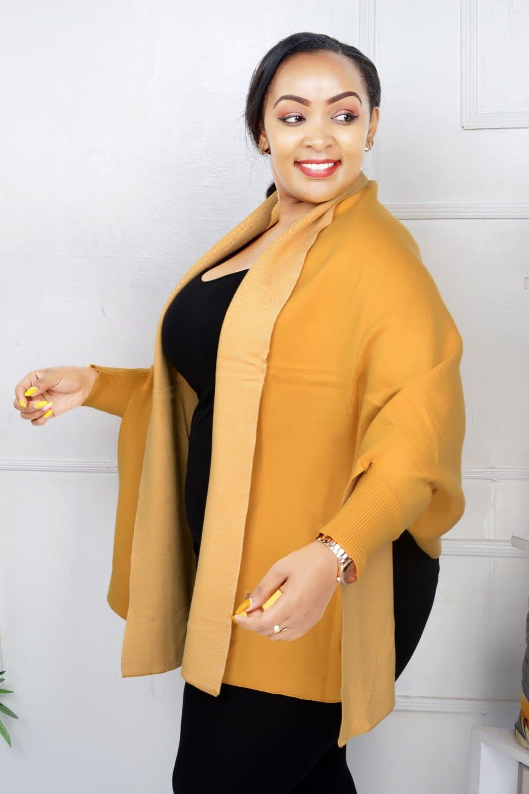 Original Turkey Poncho Sweater – All-Season, Free-Size Poncho for Plus Size & All Body Types | Premium Quality, Ultra-Warm Turkey Fabric | Wholesale 2500 Thumbnail 4