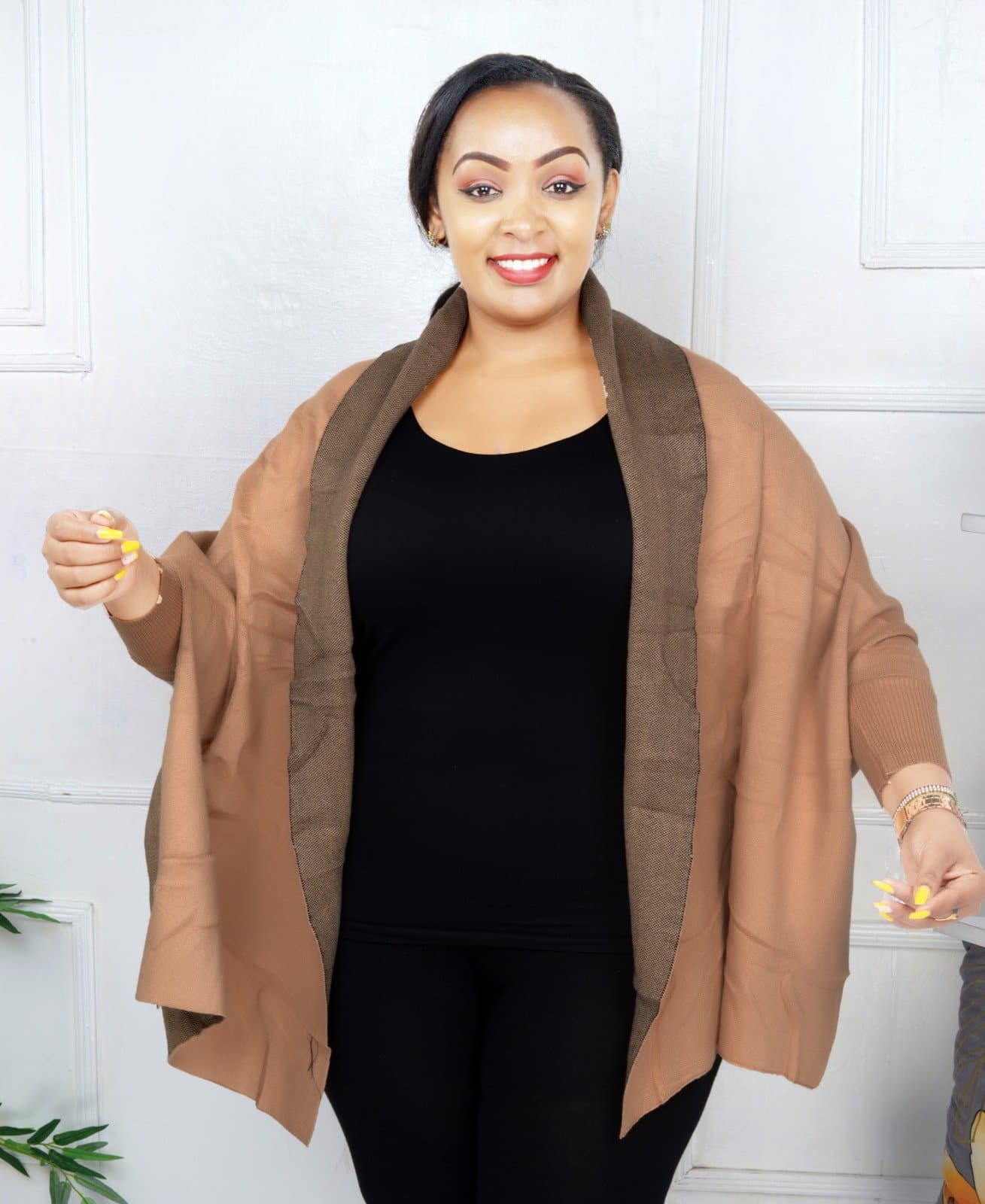 Original Turkey Poncho Sweater – All-Season, Free-Size Poncho for Plus Size & All Body Types | Premium Quality, Ultra-Warm Turkey Fabric | Wholesale 2500 Thumbnail 5