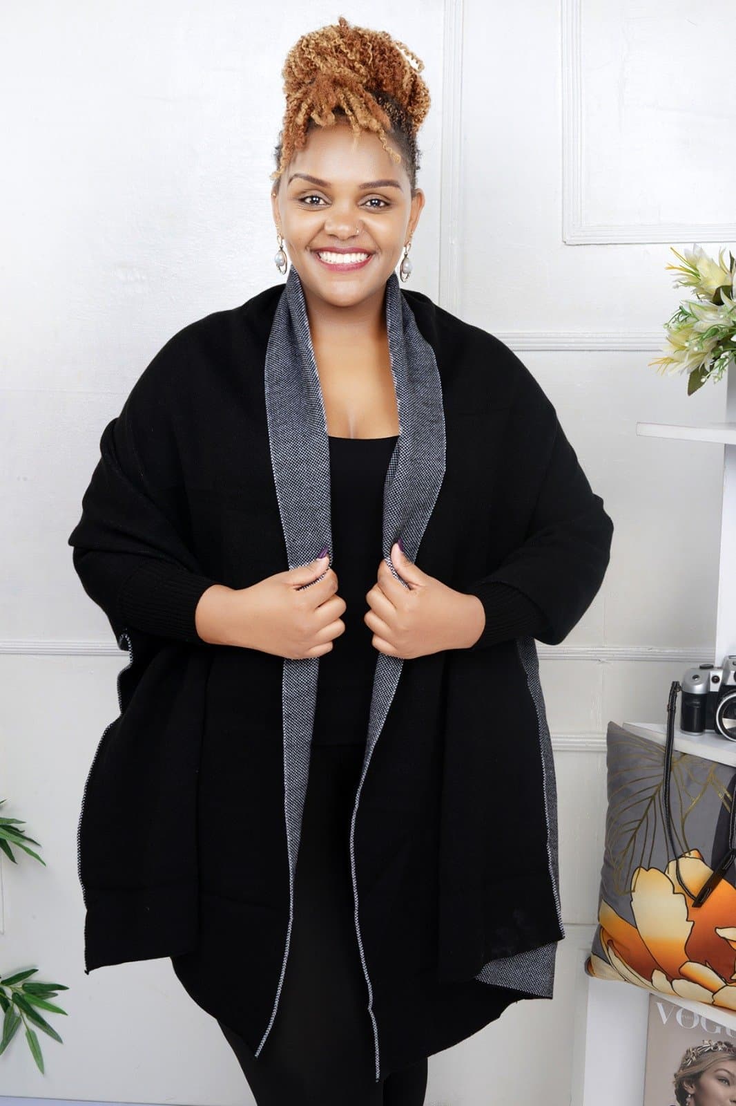 Original Turkey Poncho Sweater – All-Season, Free-Size Poncho for Plus Size & All Body Types | Premium Quality, Ultra-Warm Turkey Fabric | Wholesale 2500 Thumbnail 7