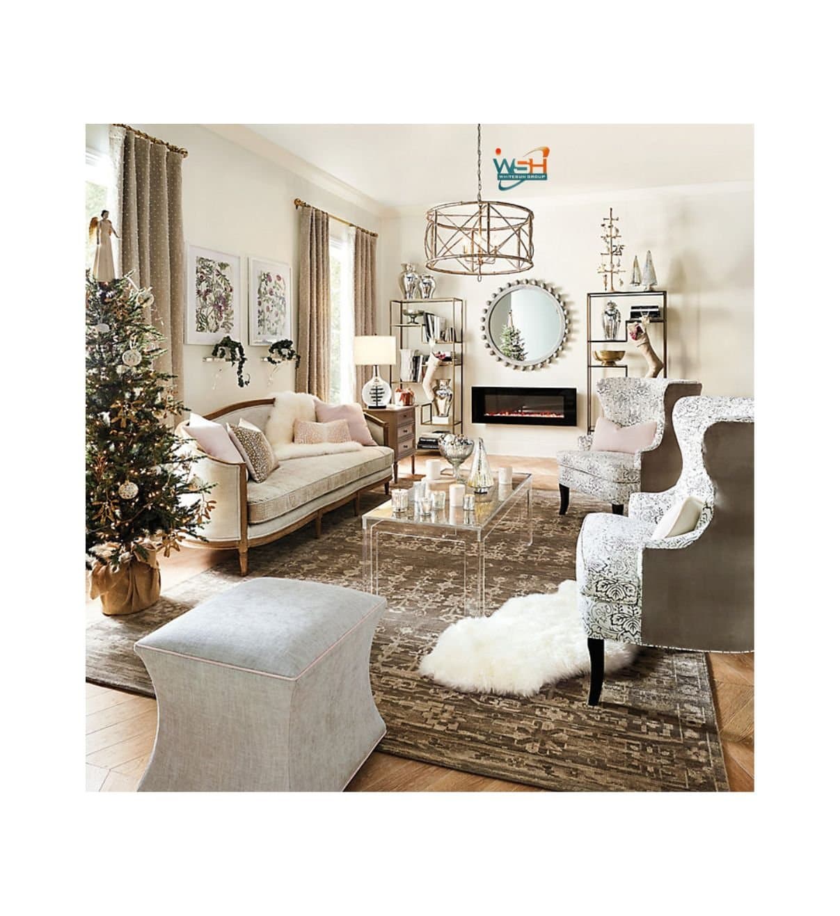 Bamboo 6-Light Chandelier