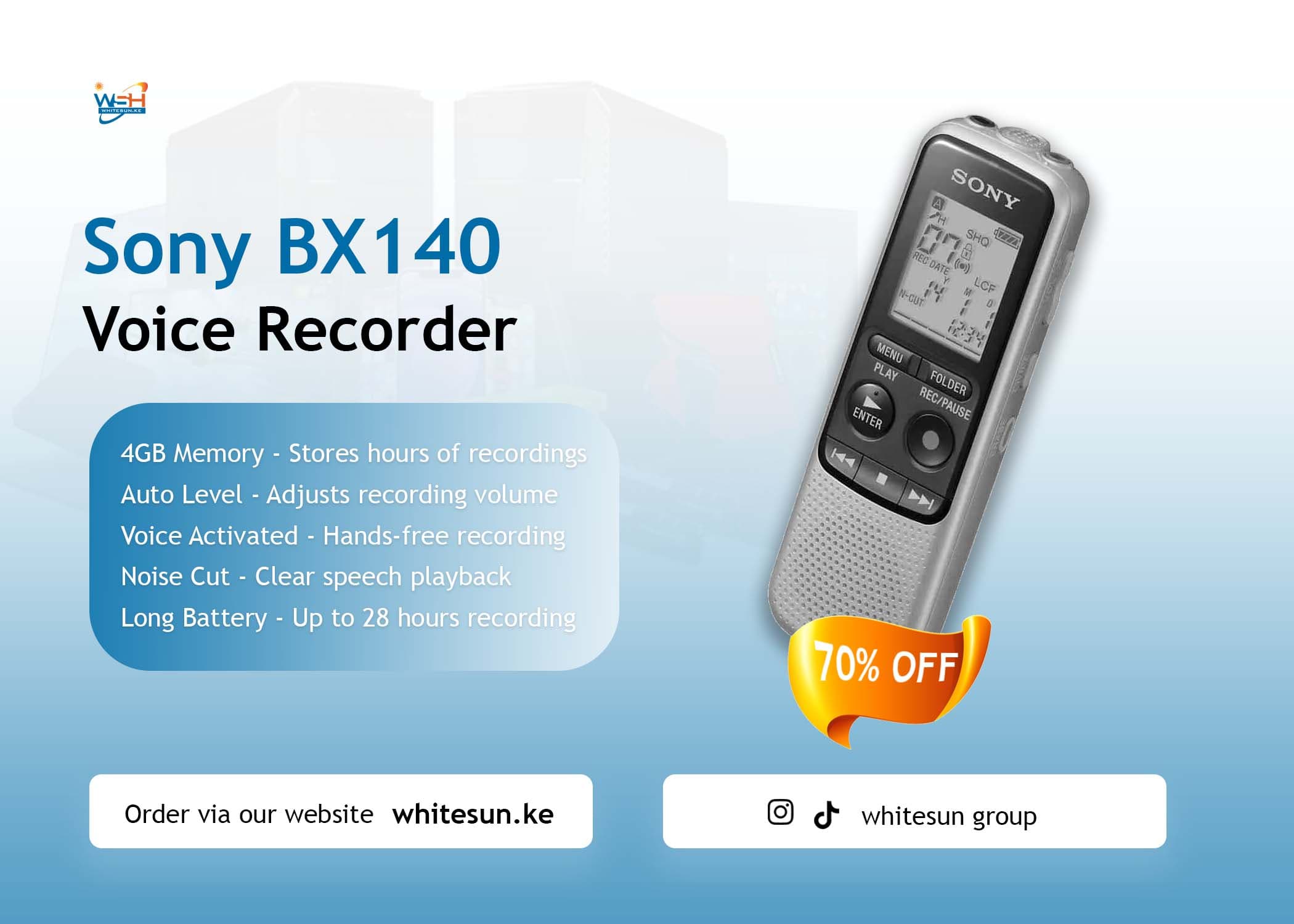 Sony BX140 Voice Recorder