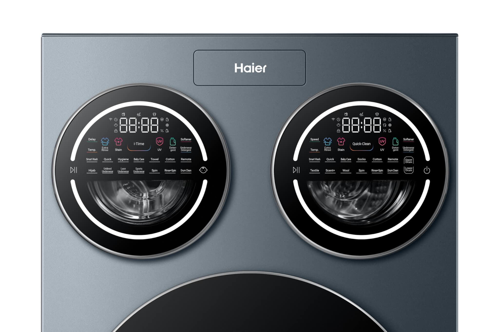 Haier 10KG +1+1 triple drum front load washing machine HW110-BD14697GNU1 (UAE) Thumbnail 2