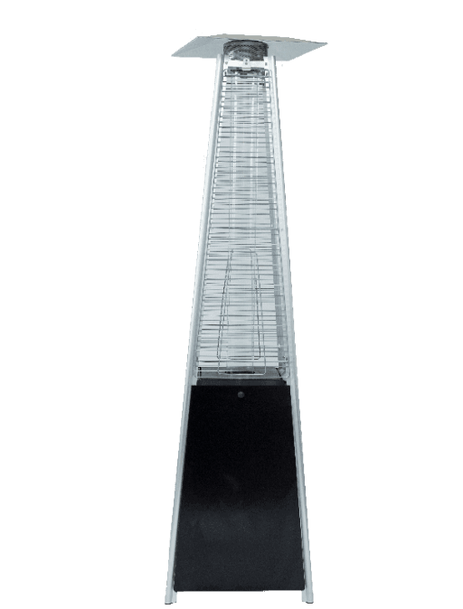 Pyramid glass tube patio heater