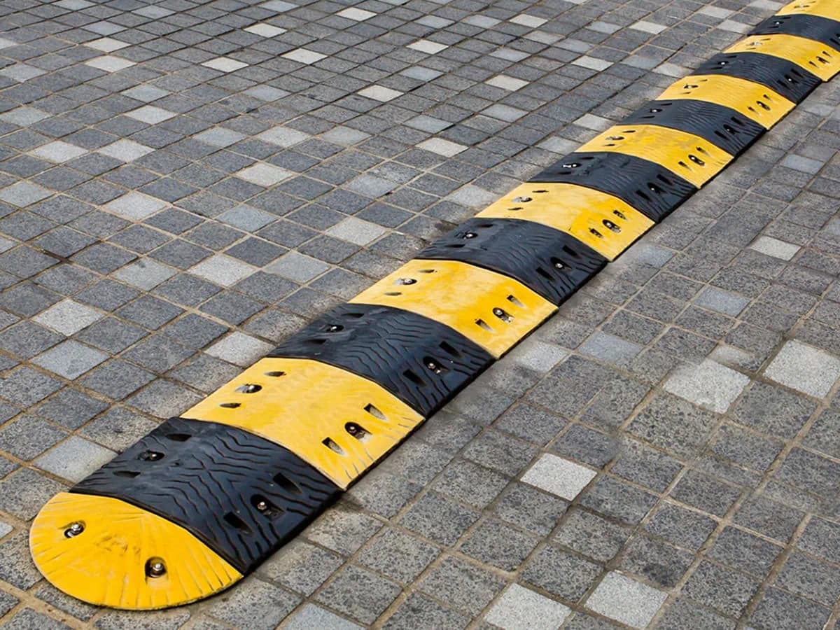 Rubber speed humps/humps